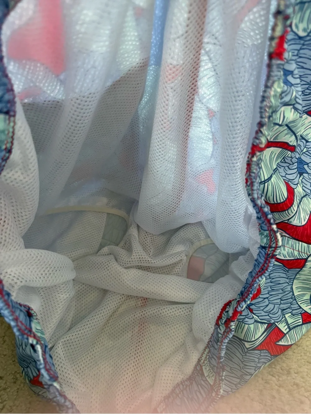 Vineyard Vines Blue & Red Tropical Swim Shorts